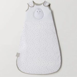 Nested Bean White and Gray Baby Sleep Sack